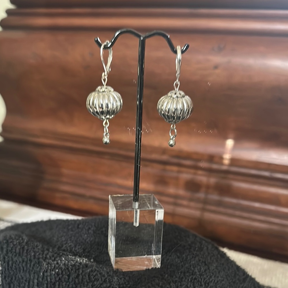 Elegant Silver Drop Earrings